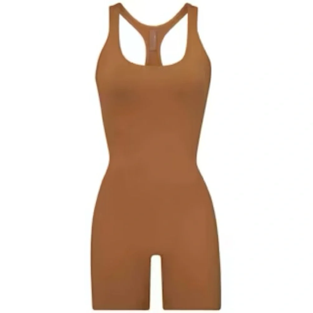 Skims Swim Cycle Suit - Almond